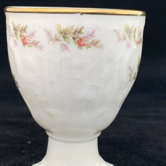 Rosenthal China Sanssouci Footed Porcelain Egg Cup Gold Trim Vintage Germany - Picture 6 of 10